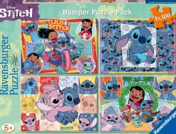 Ravensburger – Disney Stitch Bumper Puzzle Pack 4 x 100 Piece Puzzle Set