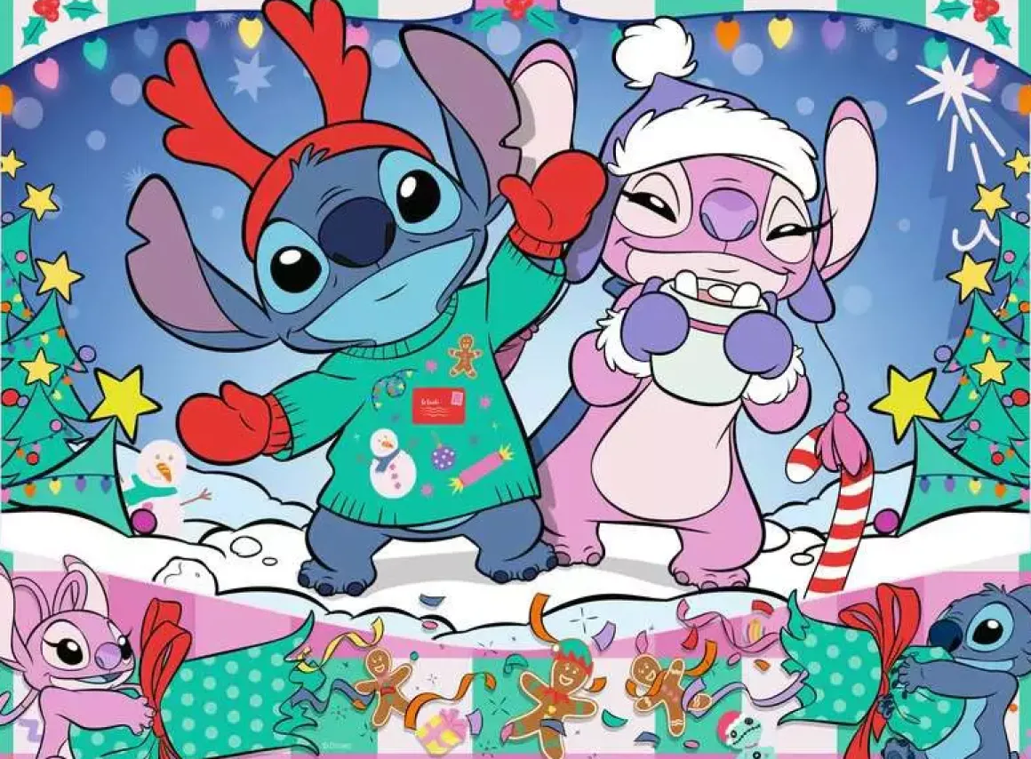 Ravensburger – Disney Stitch, Christmas 100 Piece Puzzle