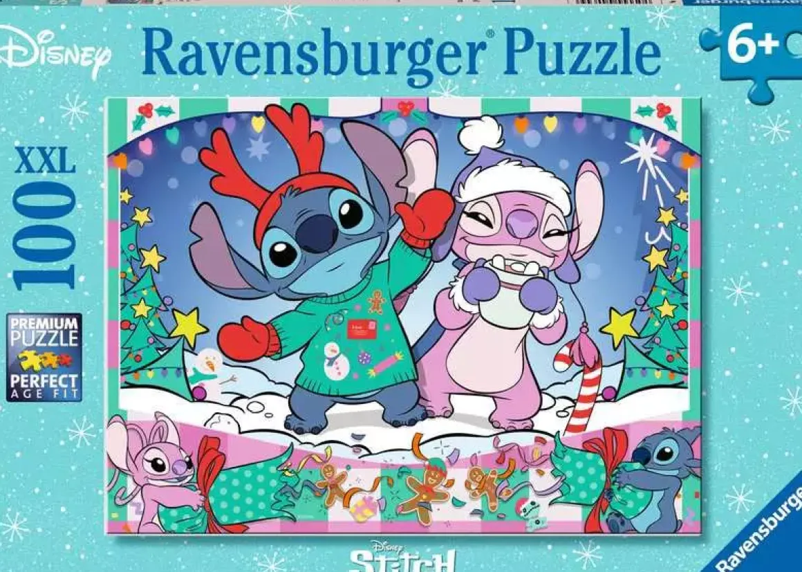 Ravensburger – Disney Stitch, Christmas 100 Piece Puzzle
