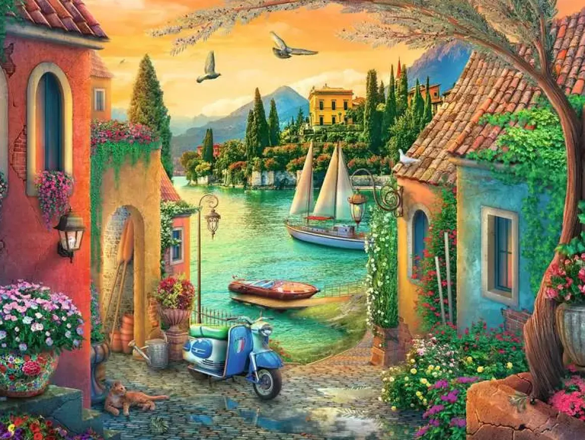 Ravensburger – European Villa Views 750 Large Piece Puzzle