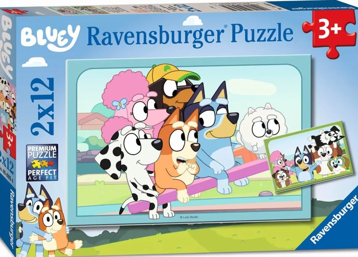 Ravensburger – Fun with Bluey 2 X 12 Piece Puzzle