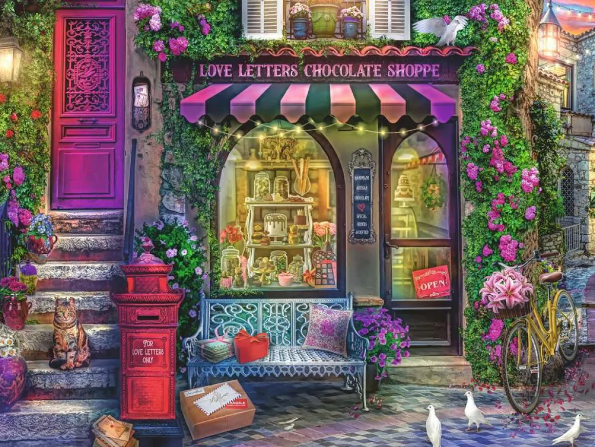 Ravensburger – Love Letters Chocolate Shop 1500 Piece Puzzle