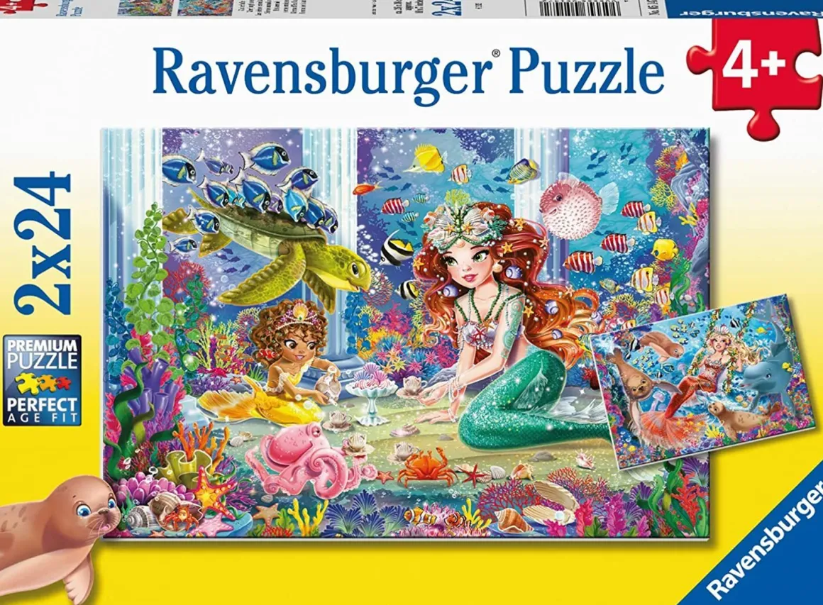 Ravensburger – Mermaid Tea Party 2 X 24 Piece Puzzle
