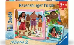 Ravensburger – Moana 2, Off to New Adventures 3 x 49 Piece Puzzle