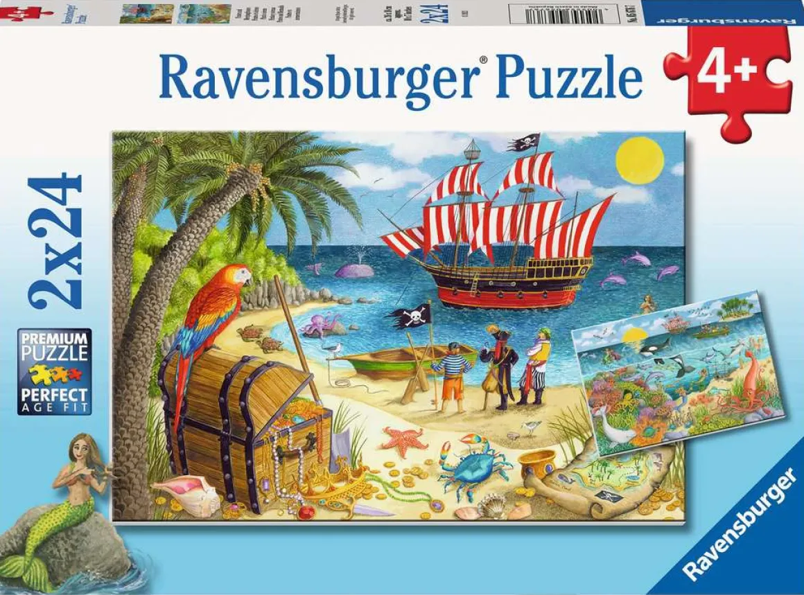 Ravensburger – Pirates & Mermaids 2 X 24 Piece Jigsaw Puzzle