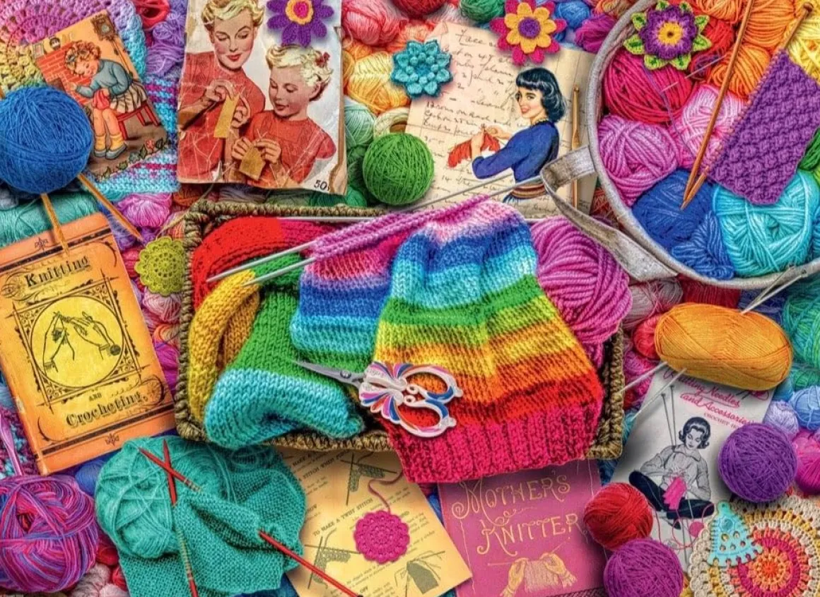 Ravensburger – Vintage Knitting & Crochet 1000 Piece Puzzle