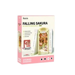 Robotime – DIY Bookends Kit – Falling Sakura