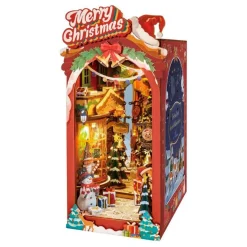 Robotime – DIY Bookends Kit – Christmas Street