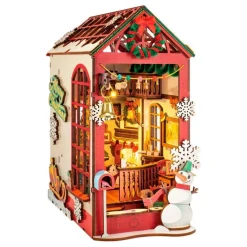 Robotime – DIY Bookends Kit – Christmas Indoor Scene
