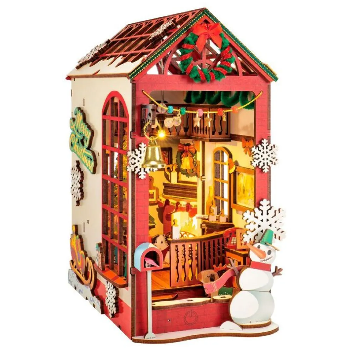 Robotime – DIY Bookends Kit – Christmas Indoor Scene
