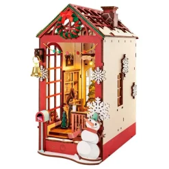 Robotime – DIY Bookends Kit – Christmas Indoor Scene