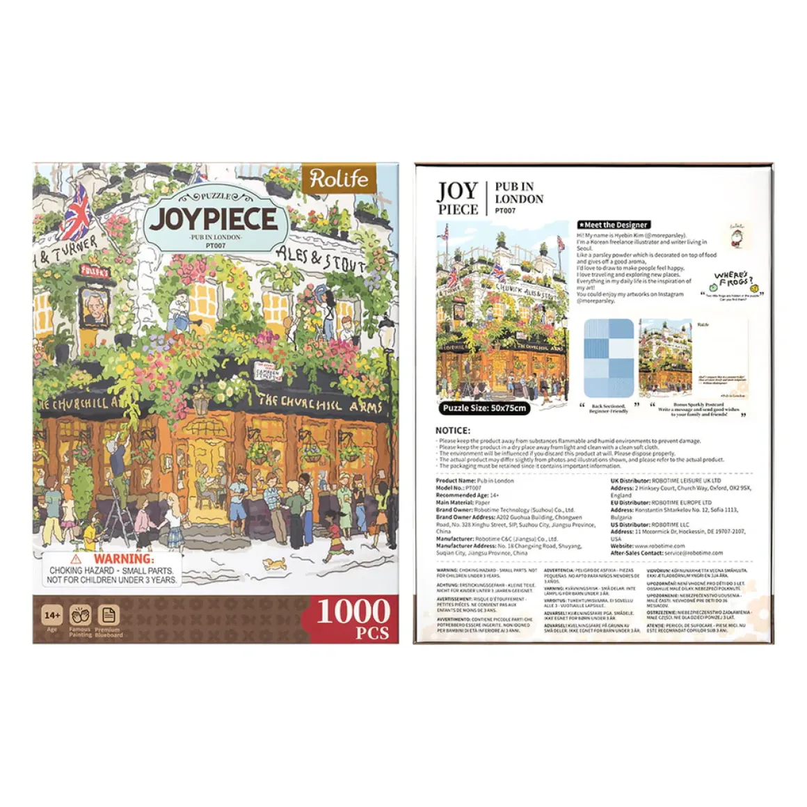 Robotime Rolife – Pub in London 1000 Piece Puzzle