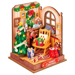 Robotime Rolife DIY Miniature House Christmas Fireplace