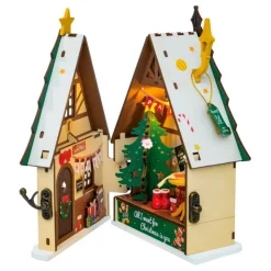 Robotime Rolife DIY Miniature House Twinkling Christmas House