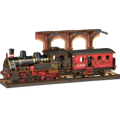 Robotime Rolife Steam Journey 405 Piece 3D Wooden Puzzle Creation Kit