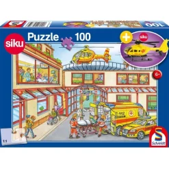 Schmidt – Rescue Helicopter 100 Piece Jigsaw Puzzle with Helicopter