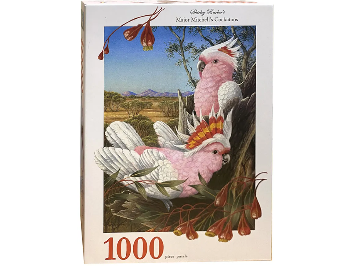 Shirley Barber – Major Mitchell’s Cockatoos 1000 Piece Puzzle