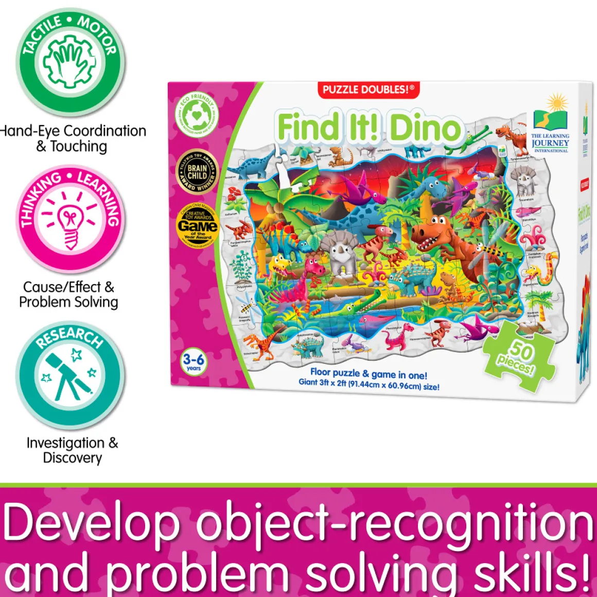 The Learning Journey – Find it Dino Puzzle Doubles