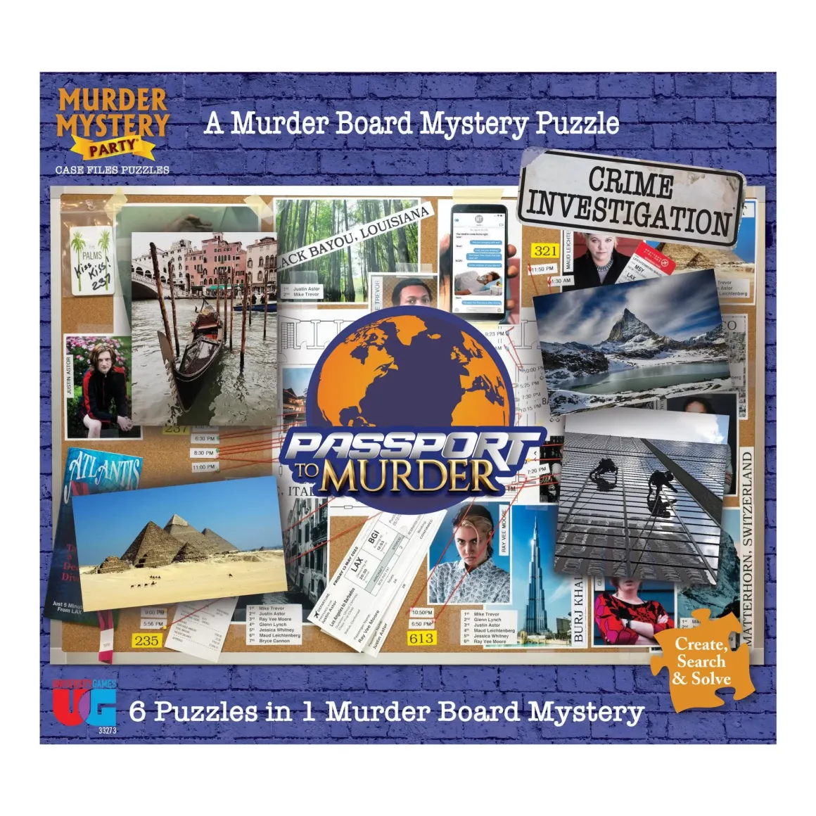 University Games – Passport to Murder Mystery Puzzle 1000 Pieces