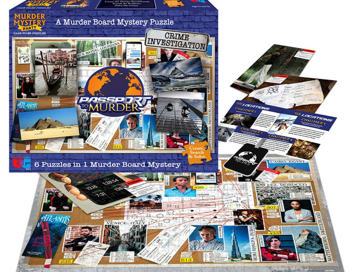 University Games – Passport to Murder Mystery Puzzle 1000 Pieces