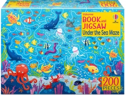 Usborne – Under the Sea Maze Book and 200 Piece Jigsaw Puzzle Set