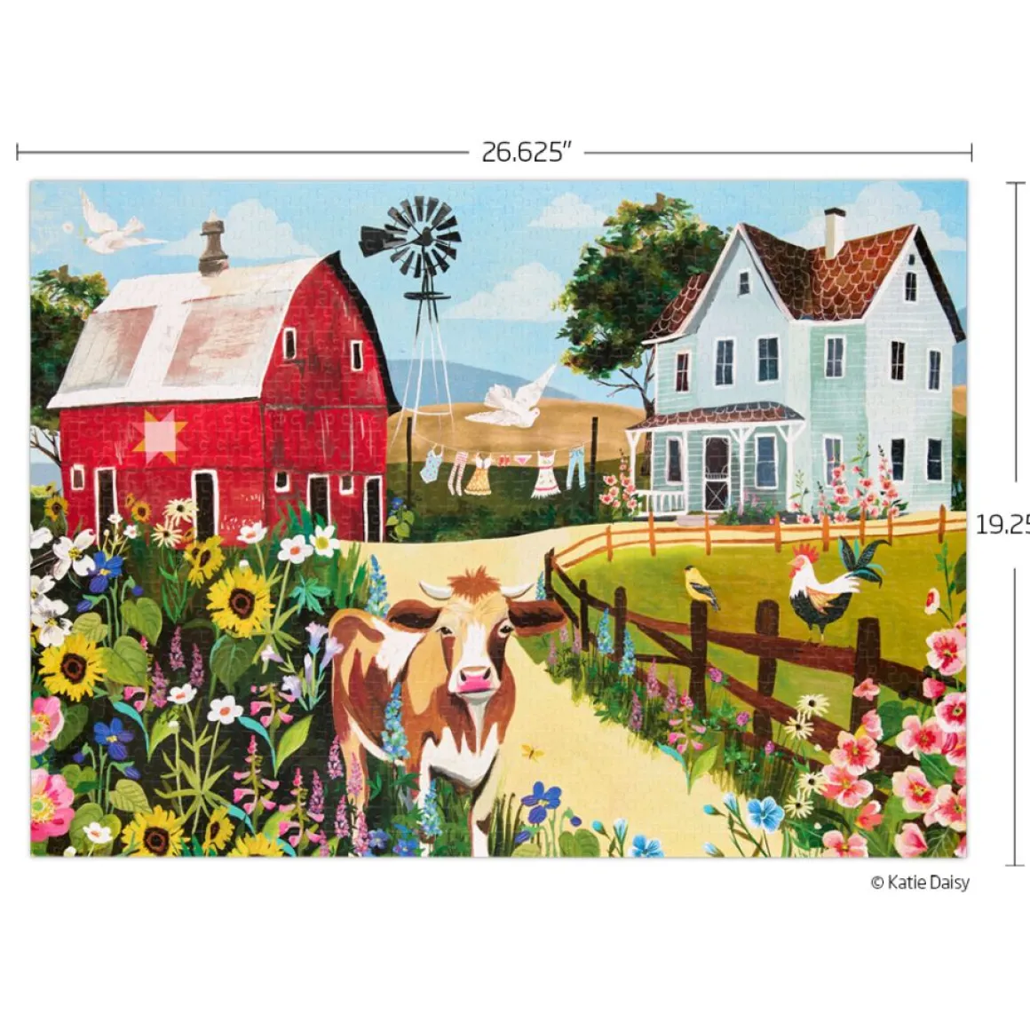 WerkShoppe – Wildflower Farm 1000 Piece Puzzle