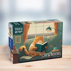 Yazz – Cat & Books 1000 Piece Puzzle
