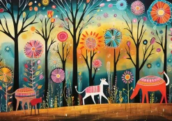 Yazz – Colourful Forest 1000 Piece Puzzle