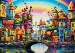 Yazz – Rainbow City 1000 Piece Jigsaw Puzzle
